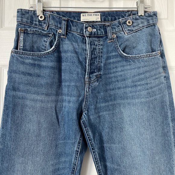 WE THE FREE  button fly SLIM SHADE SELVEDGE JEANS size 29 - Picture 7 of 12